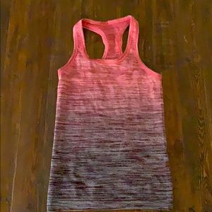 Red swiftly tech racer back tank top